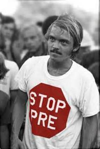 Prefontaine placed fourth at the Munich Olympics