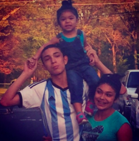 Mi mas pequena hermana llegó