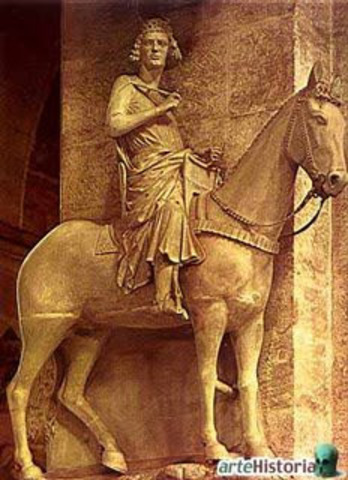 La escultura de busto redondo