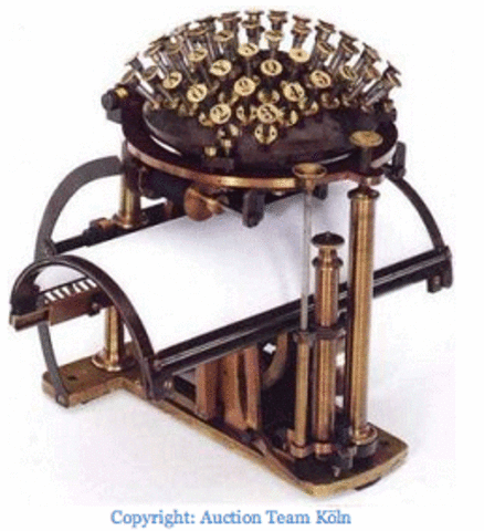 The first typewriter