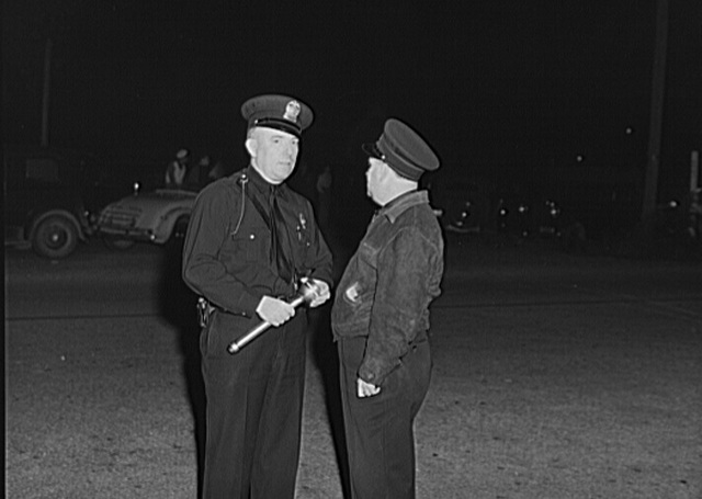 Police officers patrolling