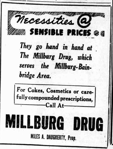 Millburg Drug store