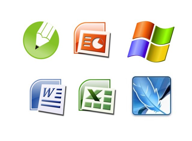 los primeros programas que empece a usar para la solucion de trabajos como power poin,word,exel,etc.