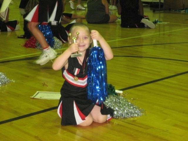 My first cheerleading
