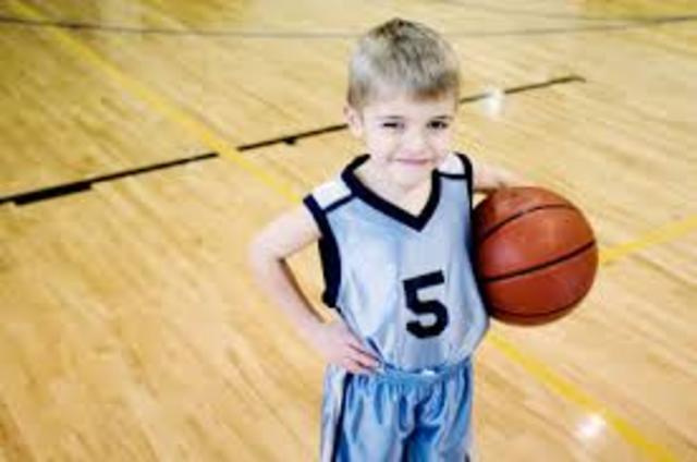 Jugué a baloncesto por primera vez