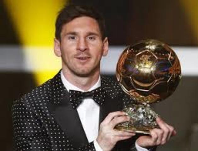 Messi 4° vez campeao bola de ouro