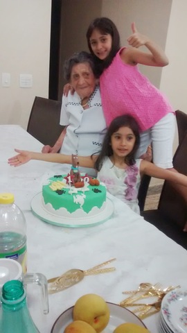 Dália no seu aniversário de 10 anos