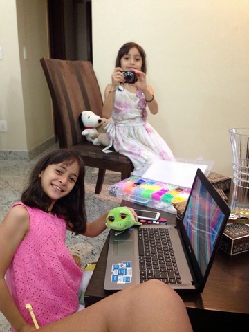 Dália no seu aniversário de 10 anos