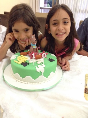 Dália no seu aniversário