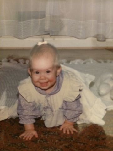 Started to crawl (first 6 - 9 months)