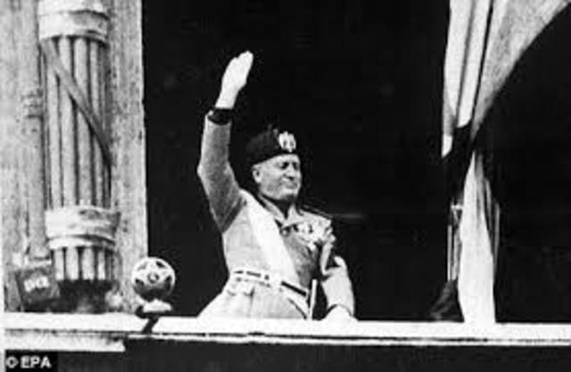 Benito Mussolini becomes dictator of Italy