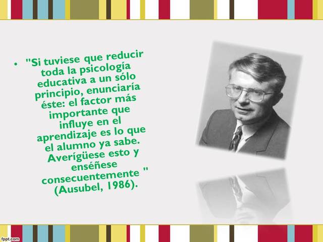 David paul Ausubel: Teoría del aprendizaje significativo