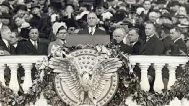 POLITICAL EVENT: Franklin D. Roosevelt, Assuming Presidency