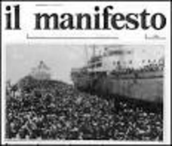 Primo grande esodo dall'Albania