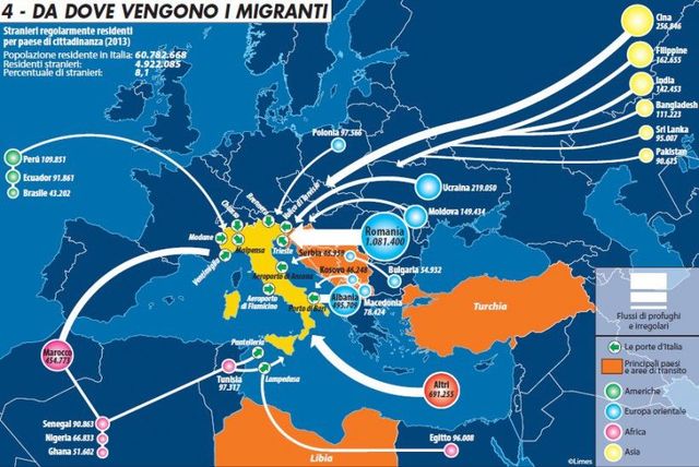 Da dove vengono i migranti?