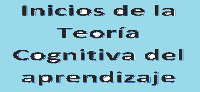 Inicios de la Teoría Cognitiva