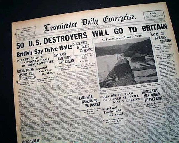 The United States Gives Britain War Supplies