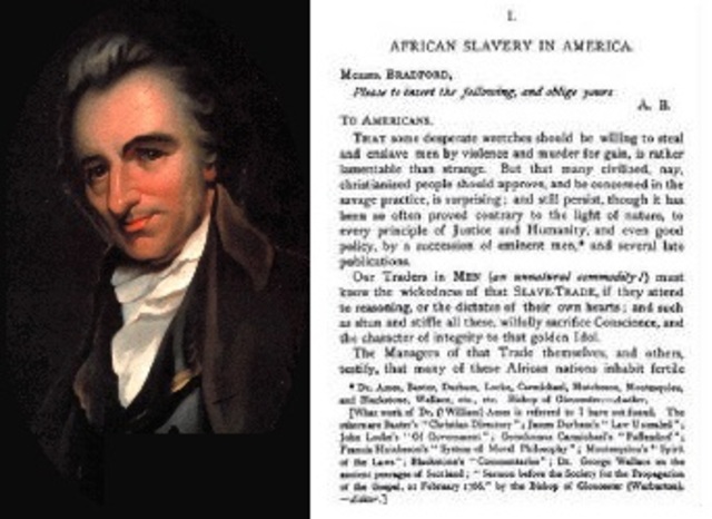 Thomas Paine's African Slavery in America