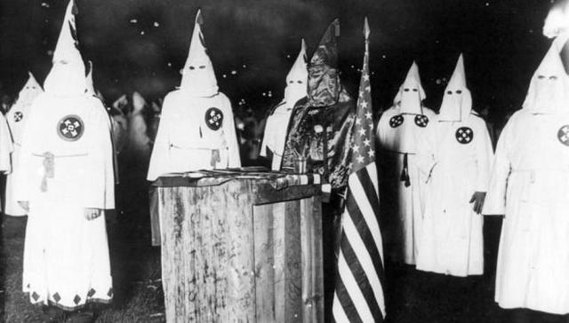 The some members  of the KKK were trialed for not allowing black people to vote or threatening the if they do vote. Most KKK member would burn down a man's home.