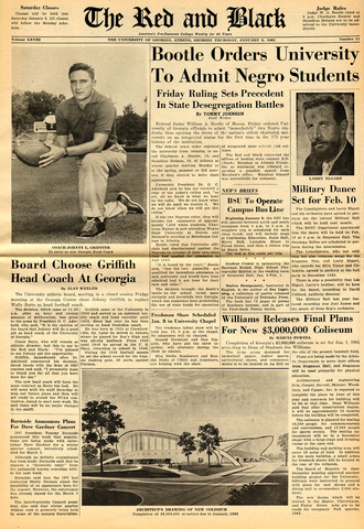 Admission of Charhyne Hunter and Hamilto Holmes of UGA