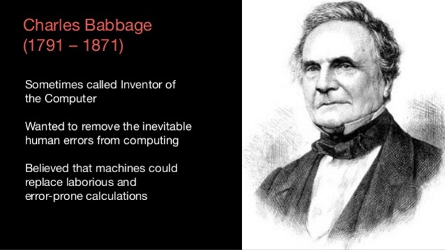 Charles Babbage (Teignmouth, Devonshire, Gran Bretaña, 26 de diciembre de 1791-Londres, 18 de octubre de 1871)