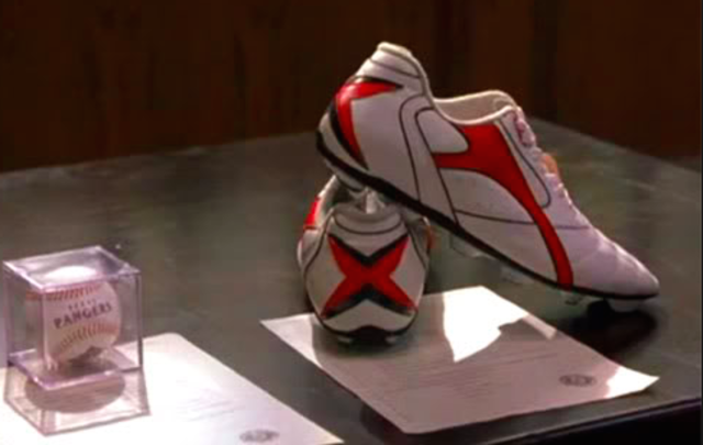 Clyde Livingtston donates his shoes