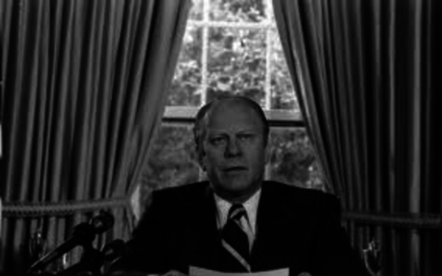 Gerald Ford as Chief Executive: Pardons Richard Nixon