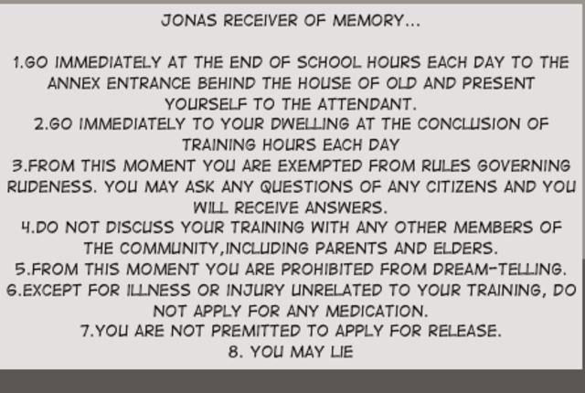 Jonas Gets His Rules