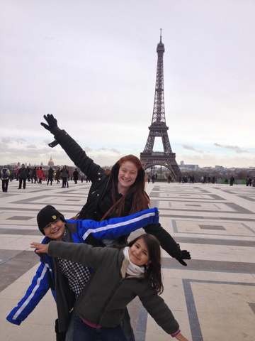 no meu niver em paris na torre eifel