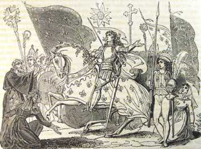 Joan Of Arc drives out the English from Orleans: