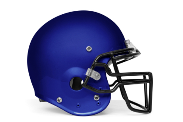 3rd ever football helment with communication in it