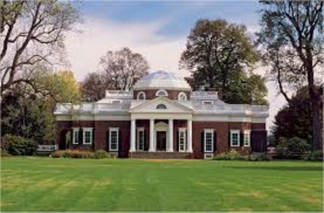 Construction on Monticello begins