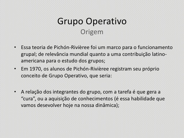 Enrique Pìchón-Riviere e os grupos operativos