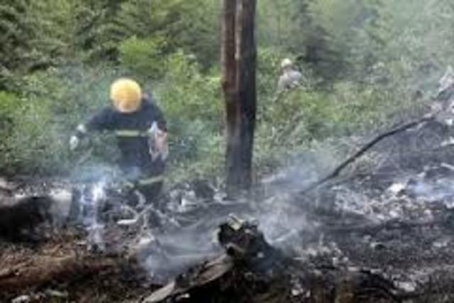 Avião bimotor caiu em Juis de Fora, MG