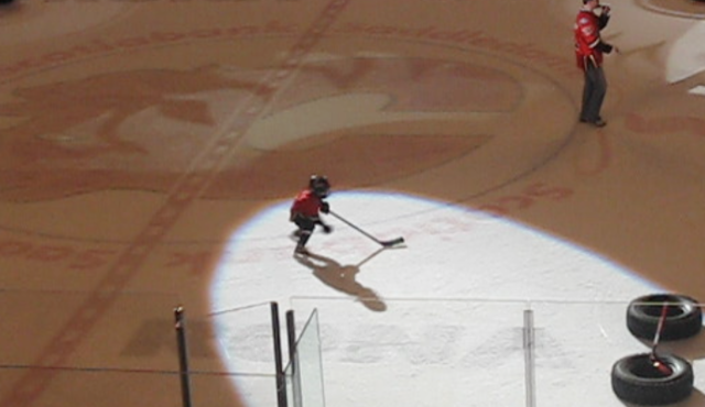 First Time Skating at the Saddledome