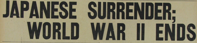 Japan officially surrenders to the Allies.
