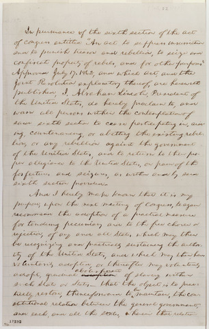 The Emancipation Proclamation