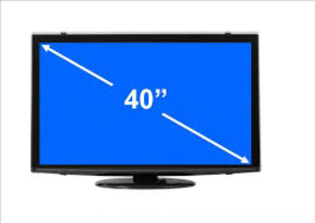First 40 inch tv