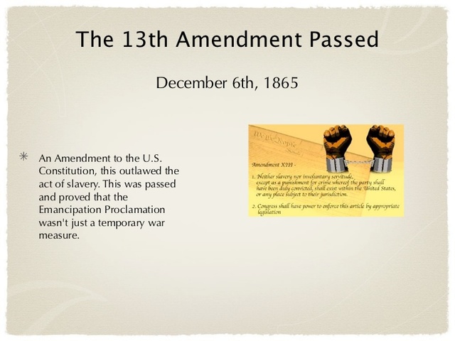13 amendment made