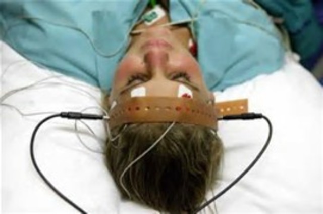 Electroconvulsive therapy is used for the first time on a person.