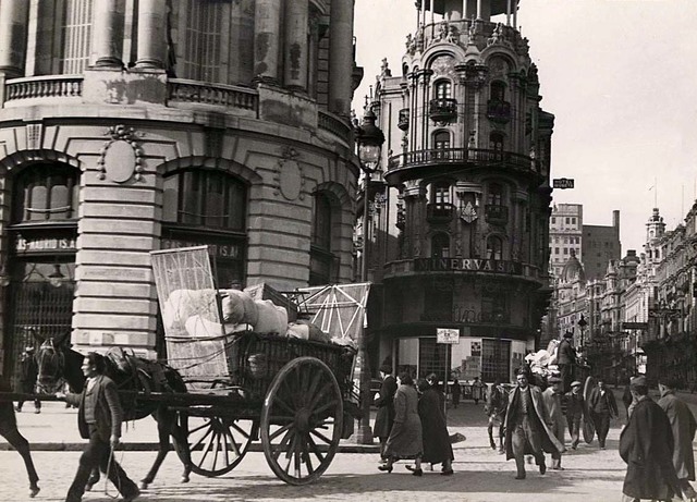 Evacuacion de la poblacion de Madrid