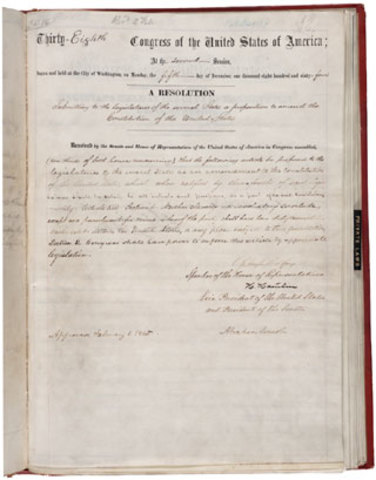 The Thirteenth Amendment
