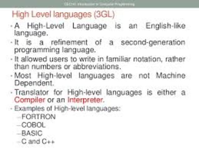 High level programming language