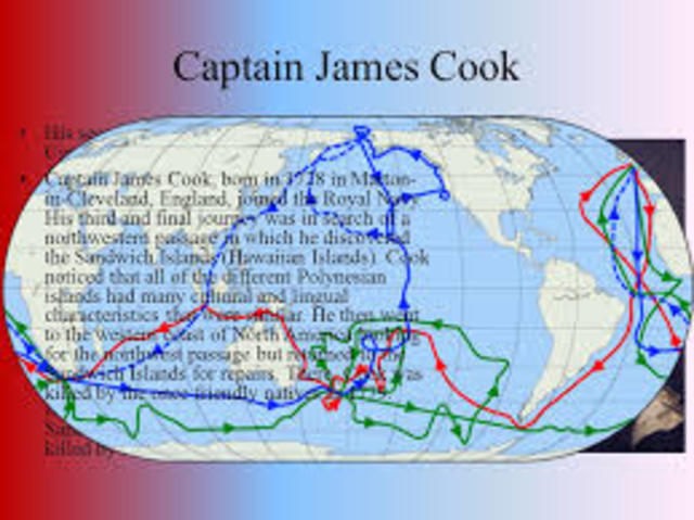 Captain James Cook sailed around Australia