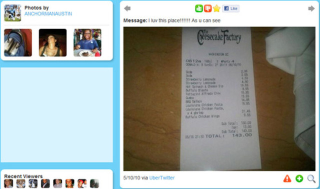 Marvin Austin visits the Cheese Cake Factory