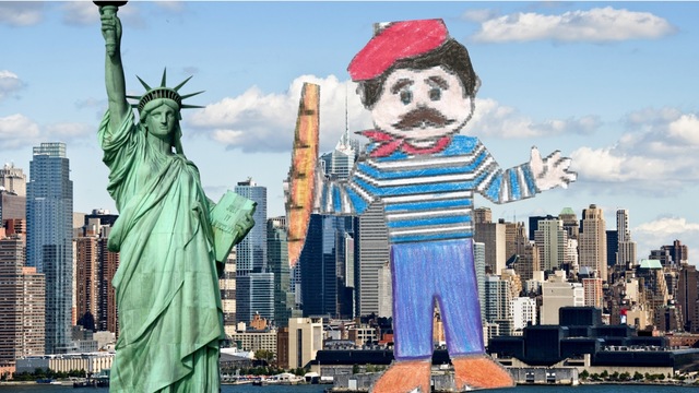 Pierre est arrivé à New York