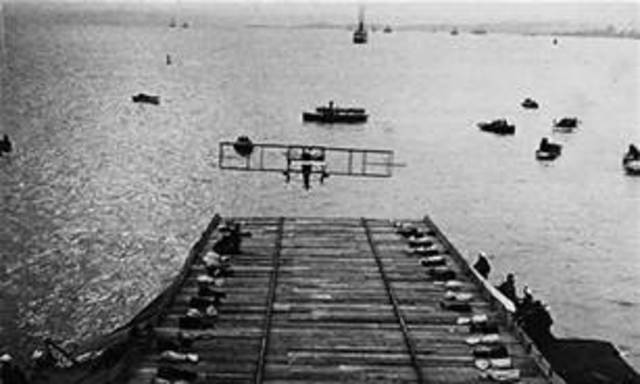 First take off from a ship