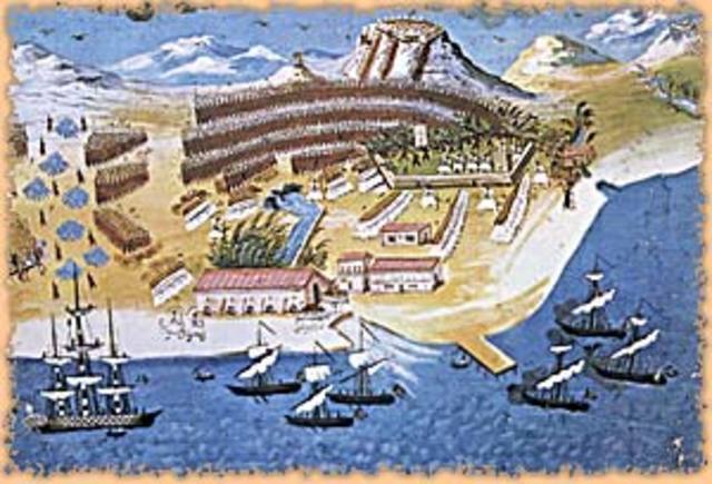 Νίκη των Ελλήνων υπό τον Μακρυγιάννη και τον Δημήτριο Υψηλάντη στους Μύλους