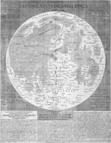 Michael Florent van Langren made the first map of the moon