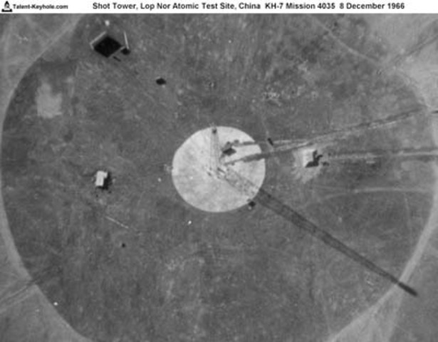 Lop Nur nuclear test site in northwestern China